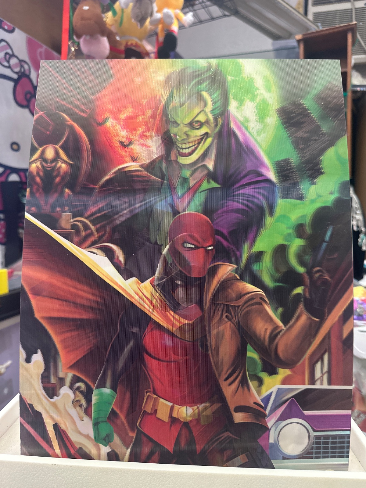Red Hood And Joker Lenticular Print