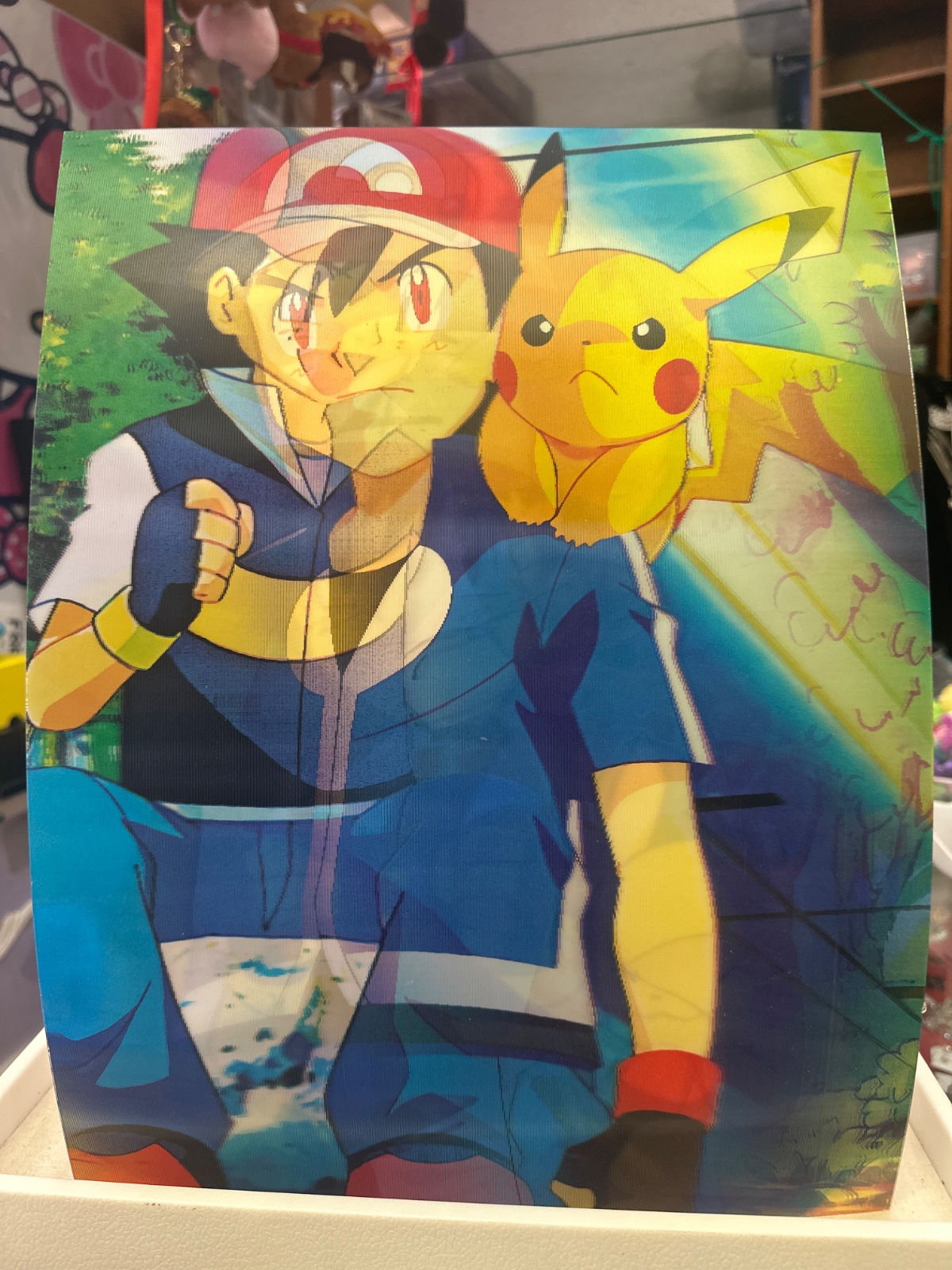 Ash and Pikachu Lenticular Panel