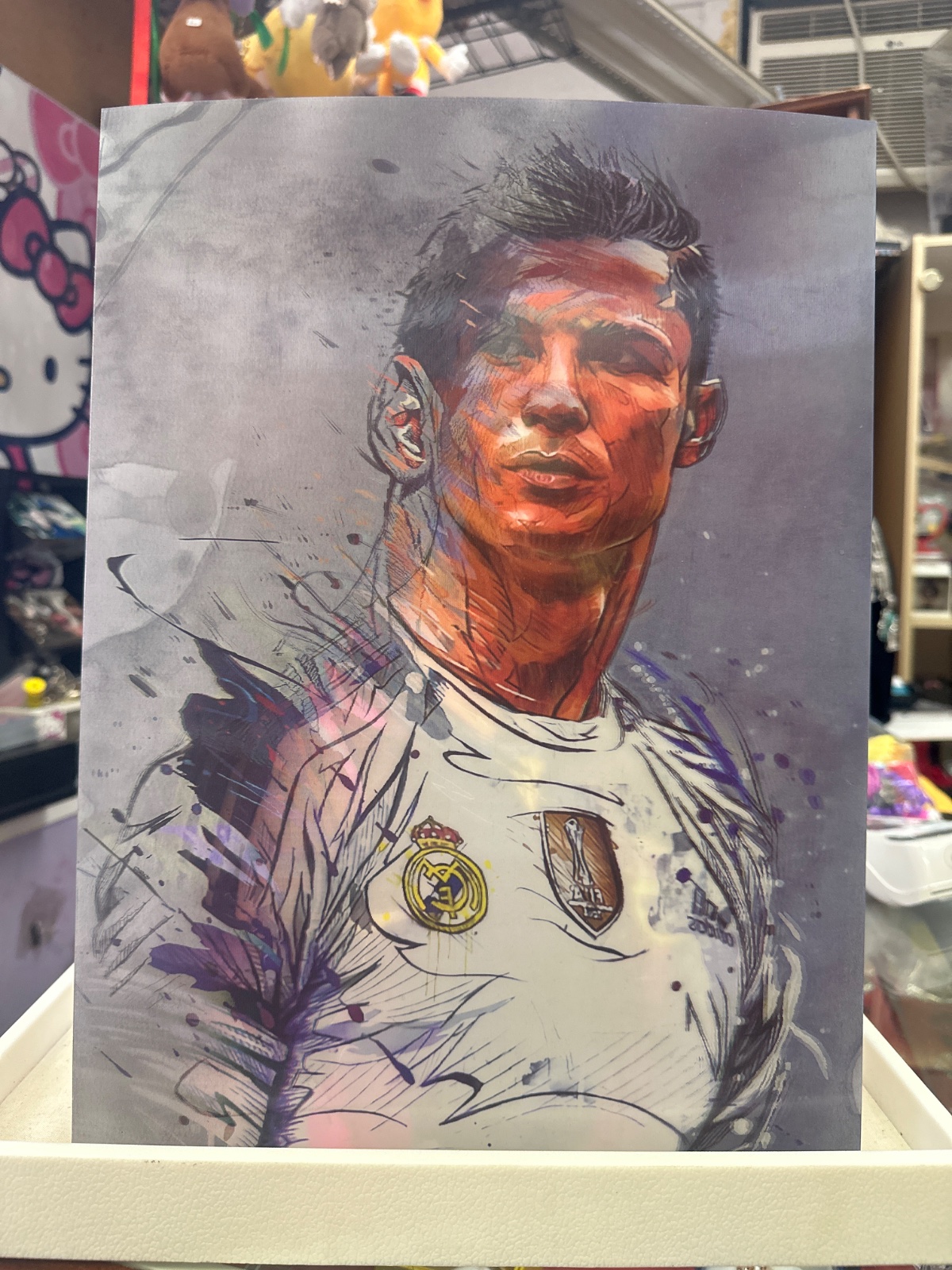 Real Madrid Player Portrait Art Print