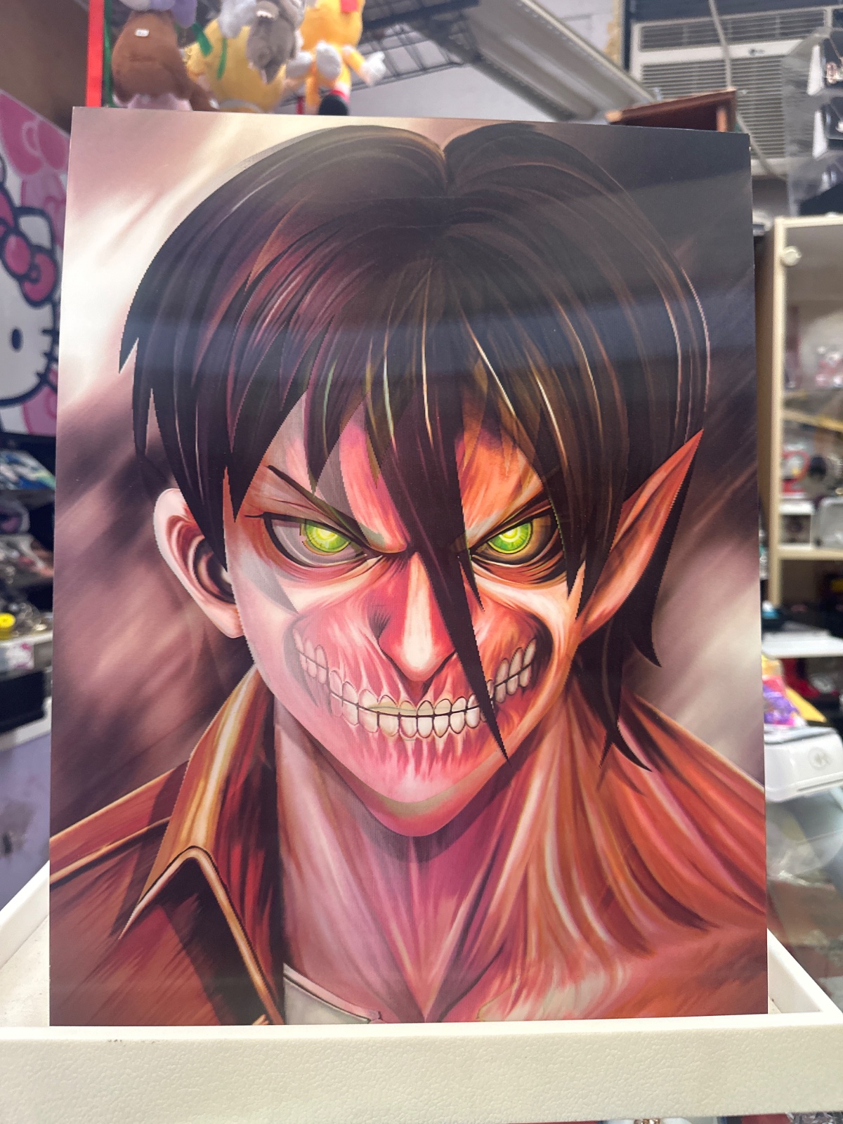 Attack On Titan Eren Titan Face Art Print