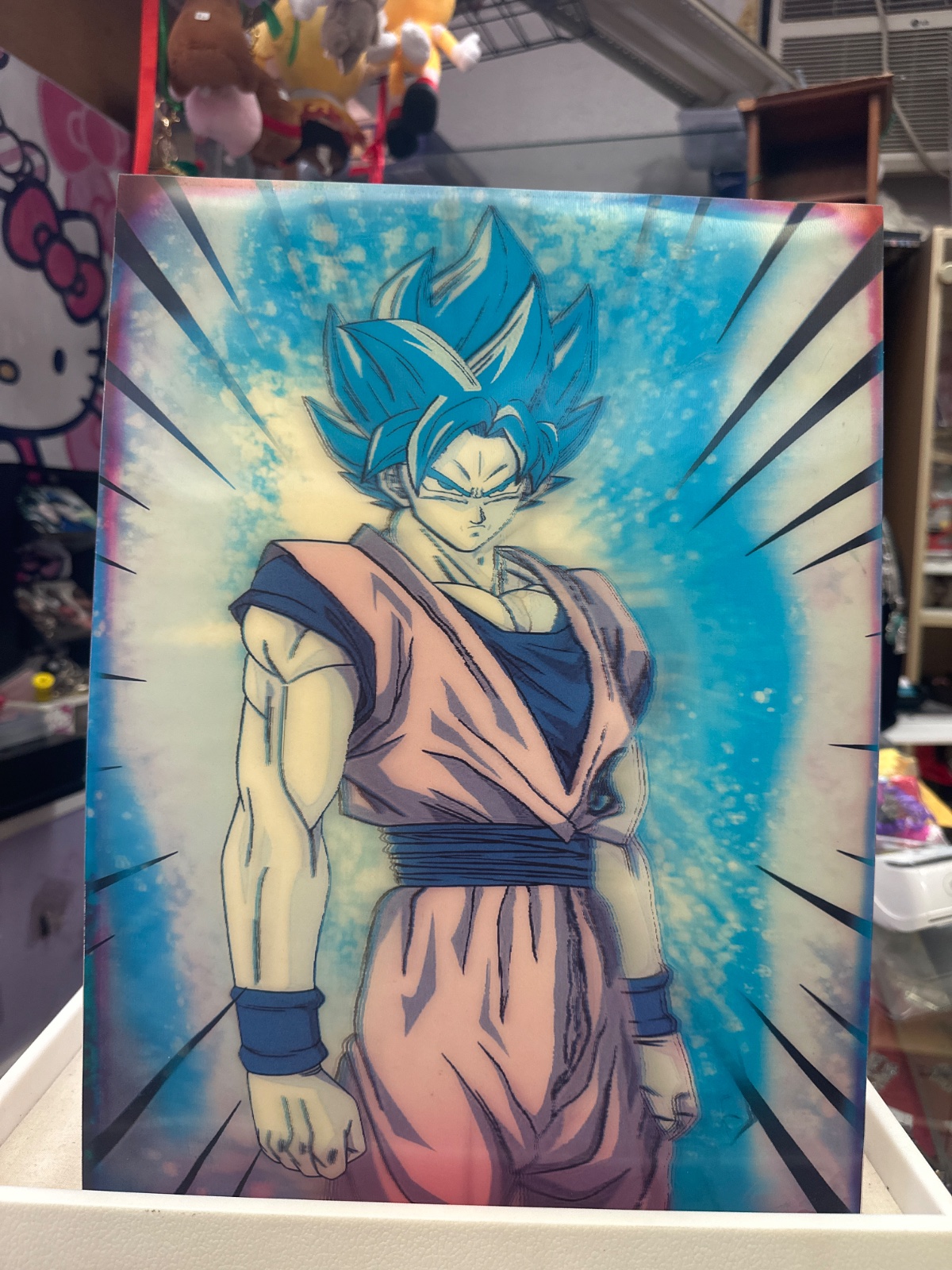 Dragon Ball Super Saiyan Blue Goku Lenticular Print