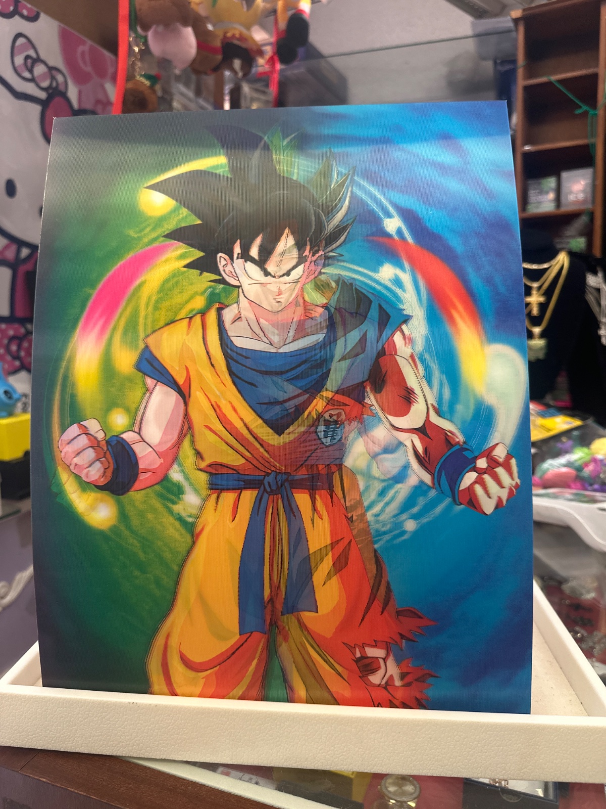 Goku Lenticular 3D Print