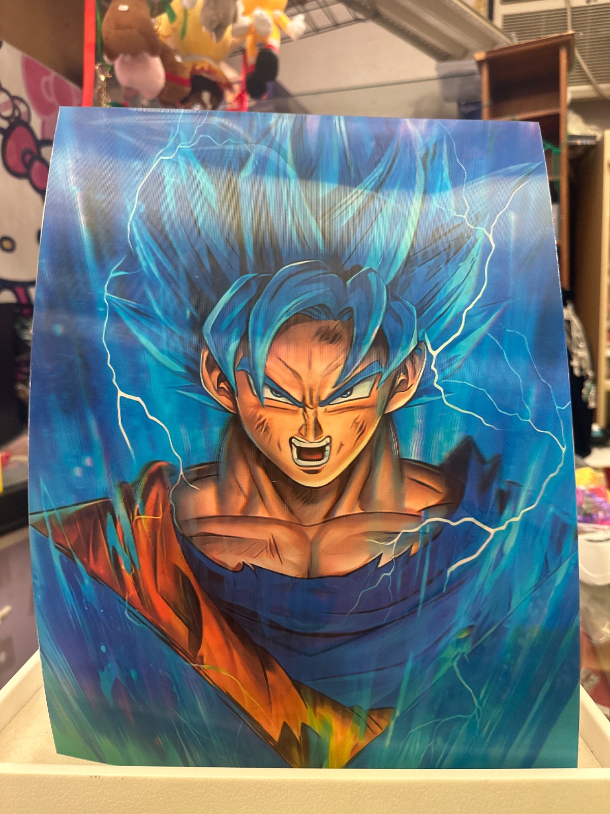 Super Saiyan Blue Goku Lenticular Print