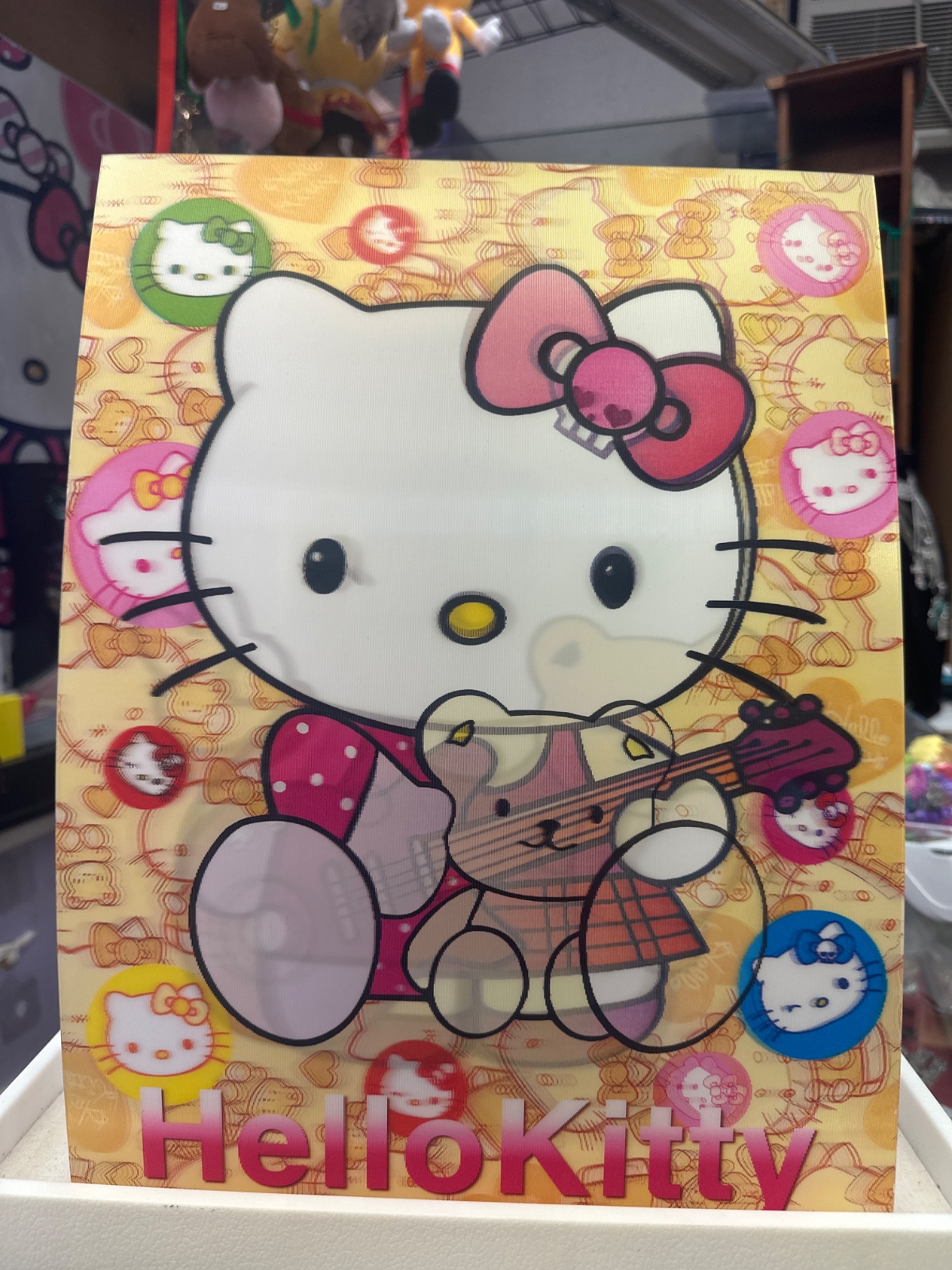 Hello Kitty Lenticular Guitar Card