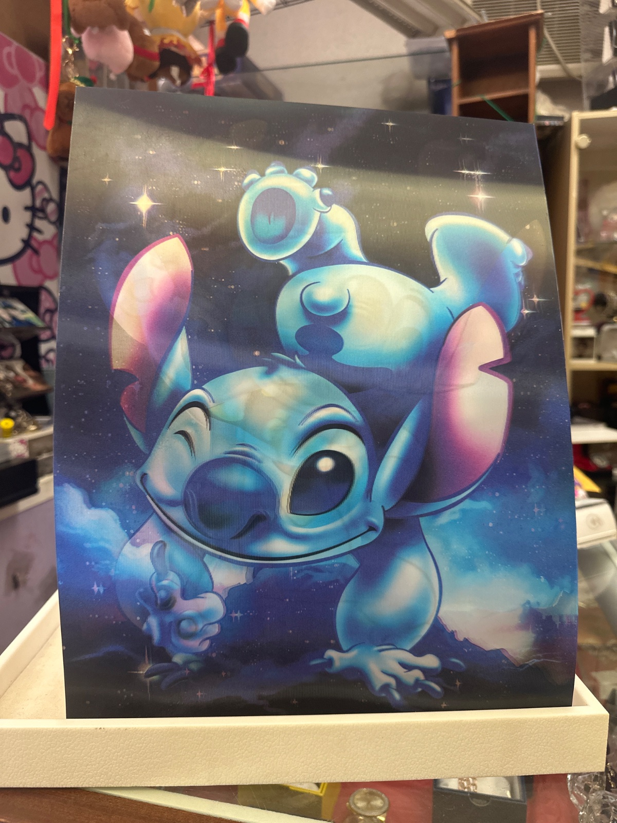 Stitch Under Starry Sky Lenticular Print