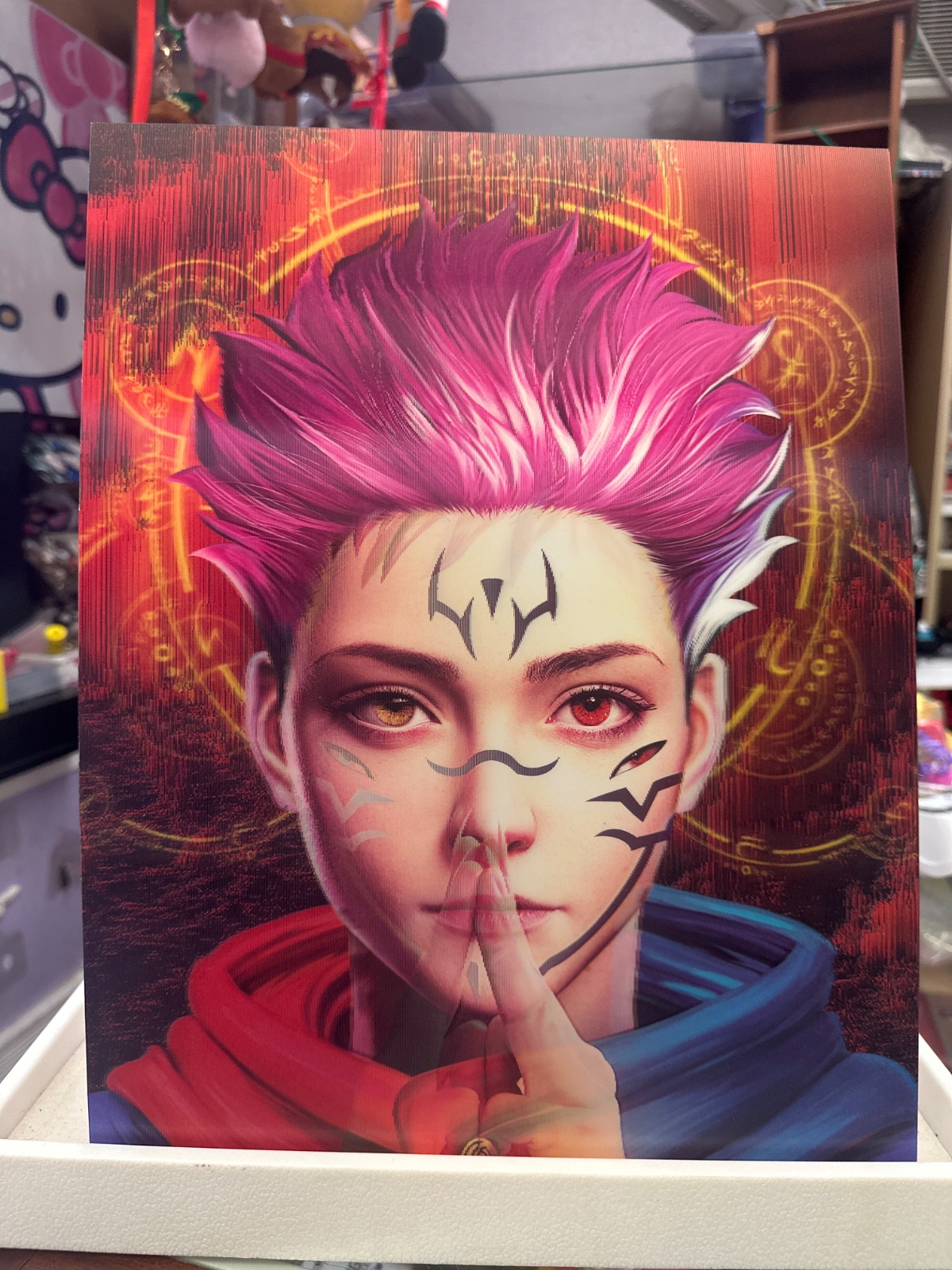 Pink-Haired Mystic Character Art Print