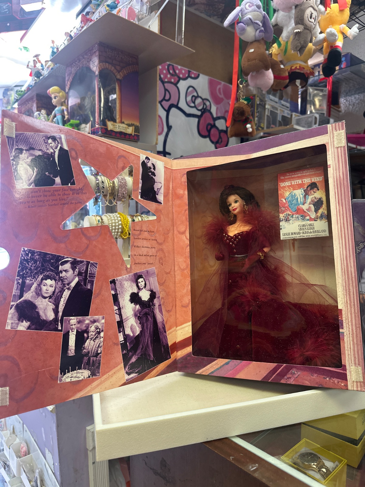 Gone With The Wind Scarlett O'Hara Collector Barbie in Red Velvet Gown
