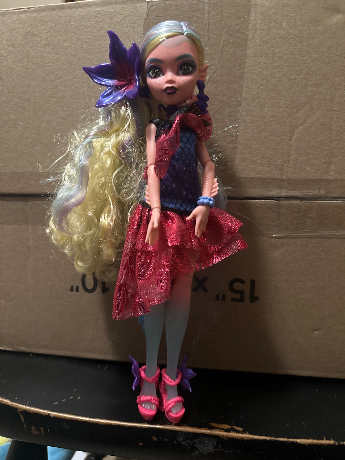 Pointy-Eared Fashion Doll With Blonde Curly Hair