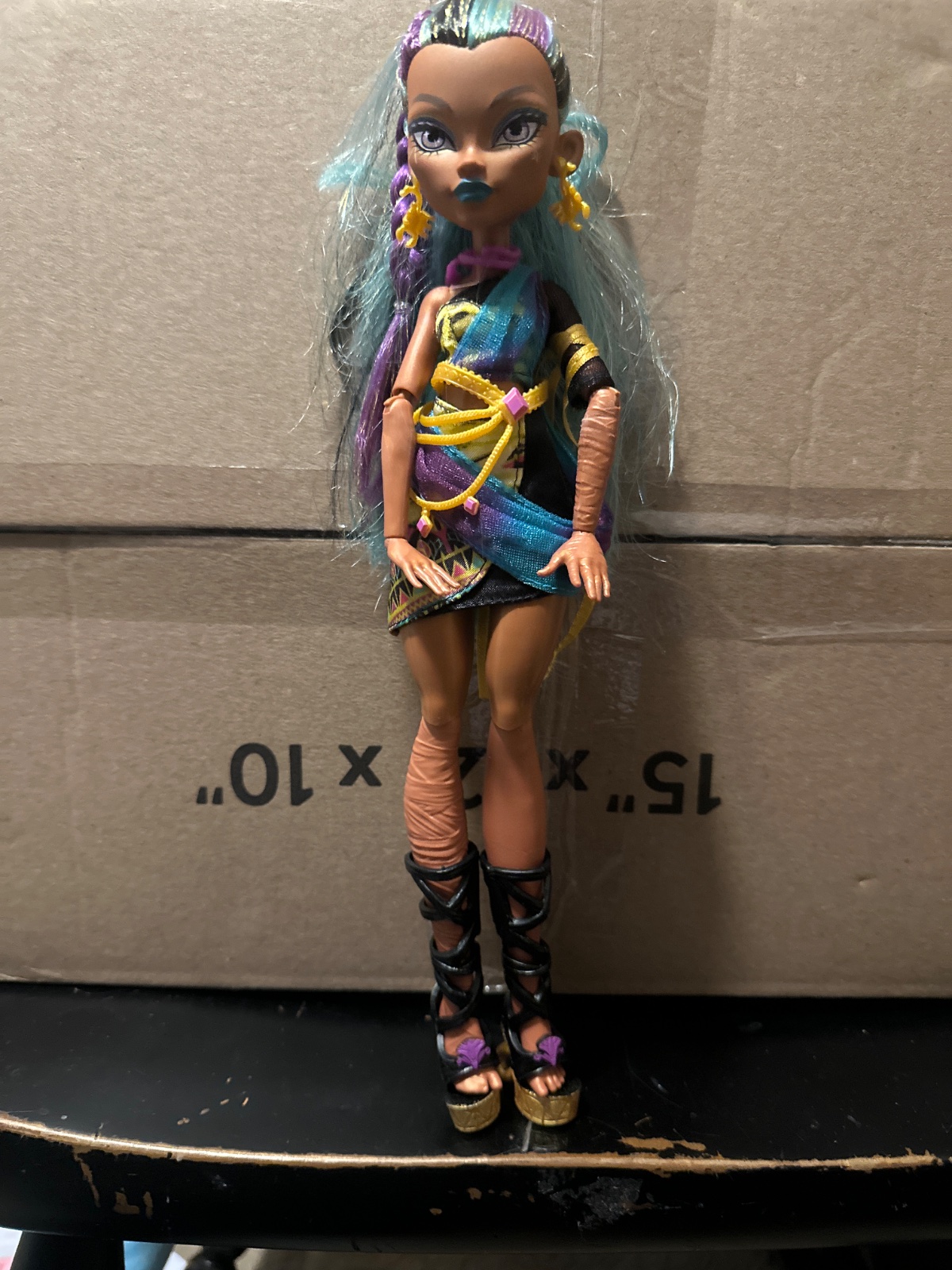 Monster High Doll with Teal and Purple Hair