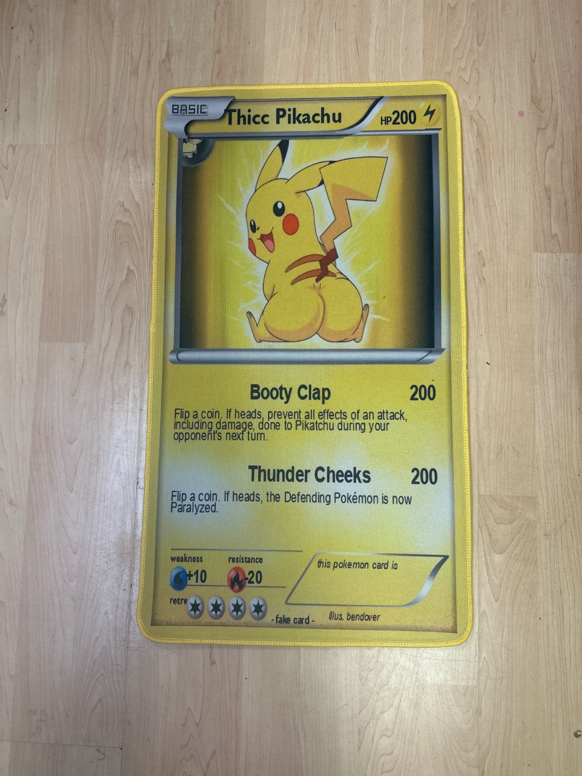 Oversized Novelty Pikachu Card Mat