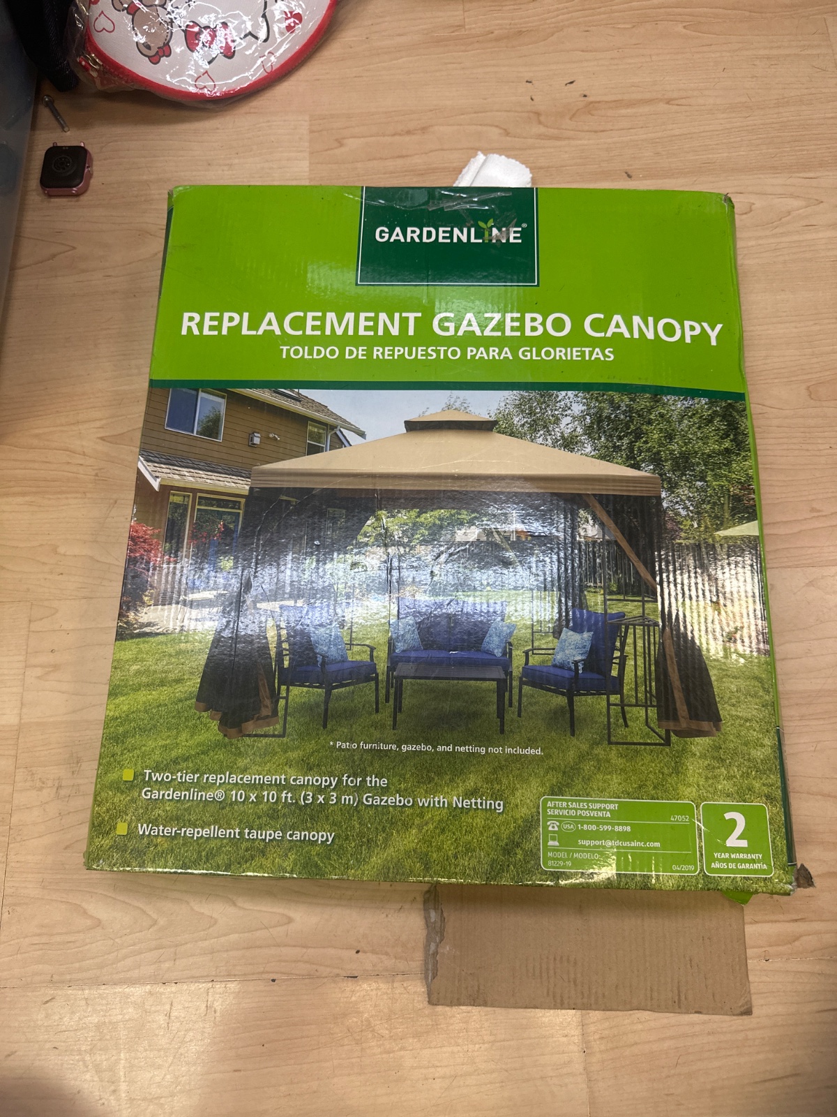 Gardenline Replacement Gazebo Canopy 10x10 ft