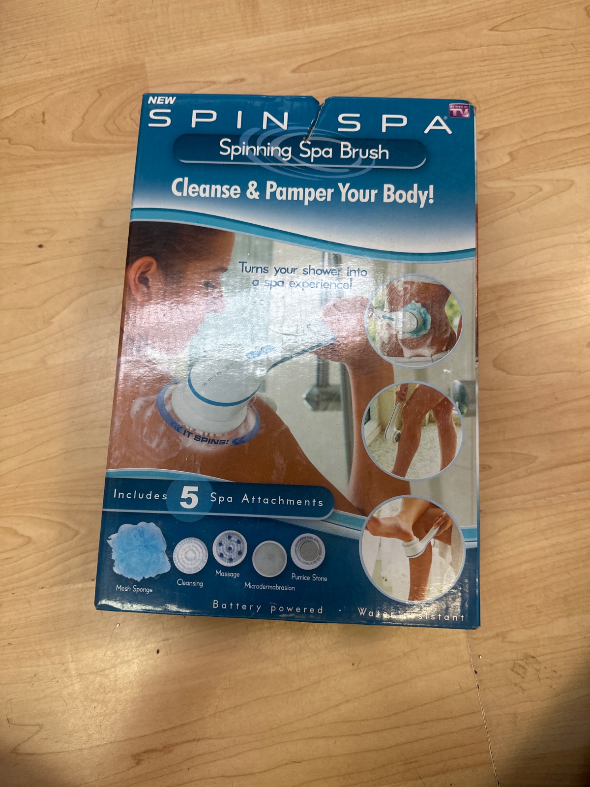 Spin Spa Spinning Body Brush with 5 Attachments