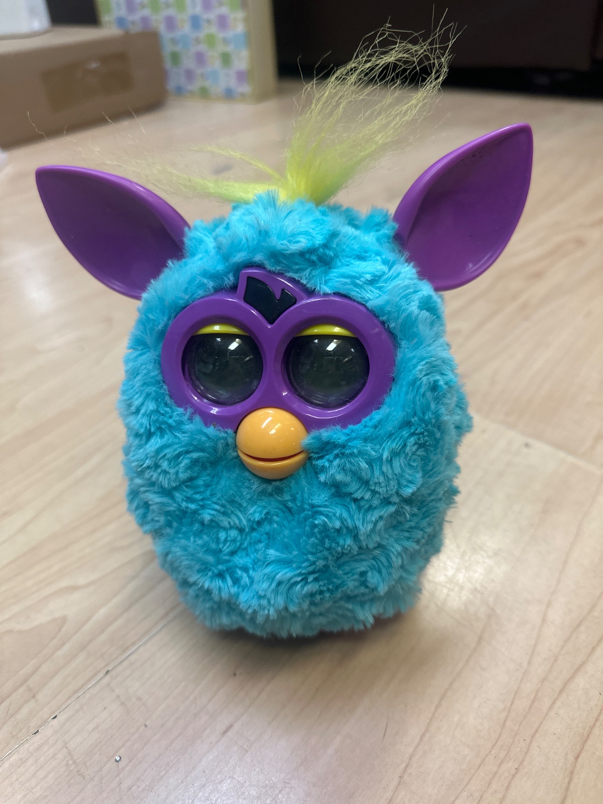 Teal Furby with Purple Ears