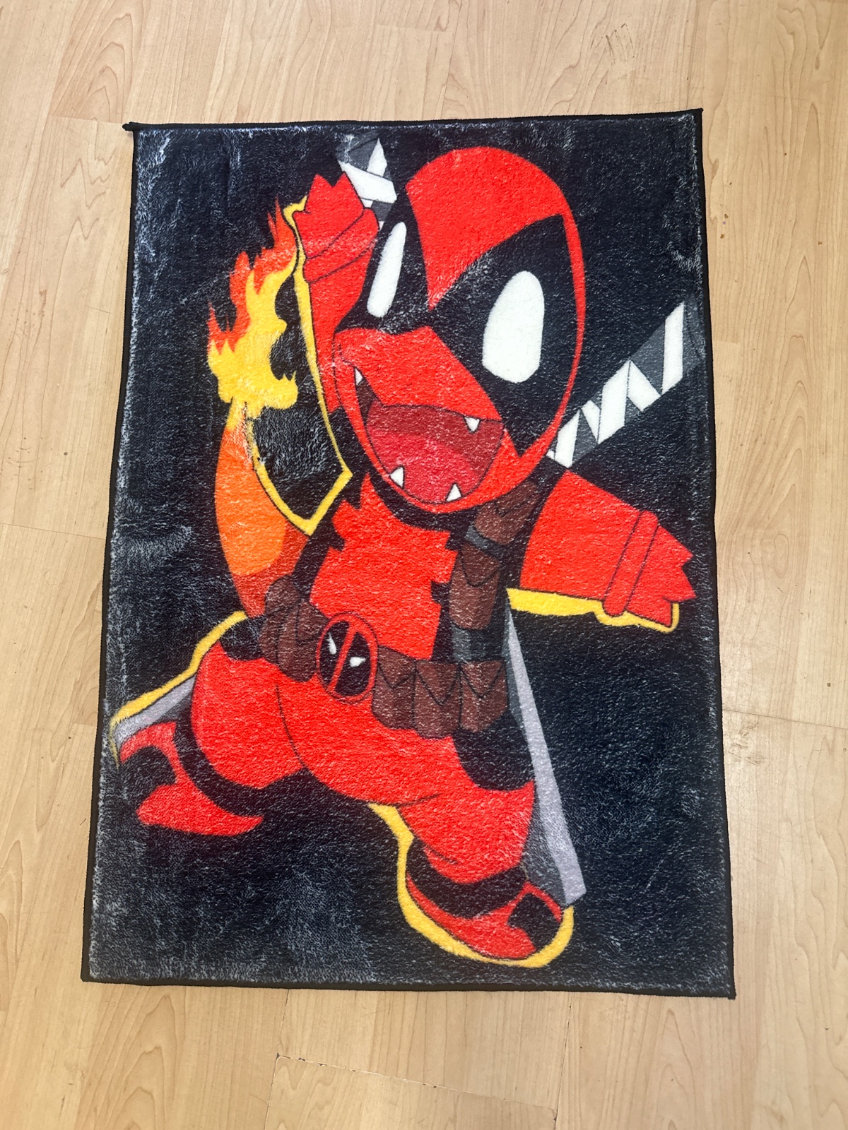 Chibi Deadpool Graphic Rug