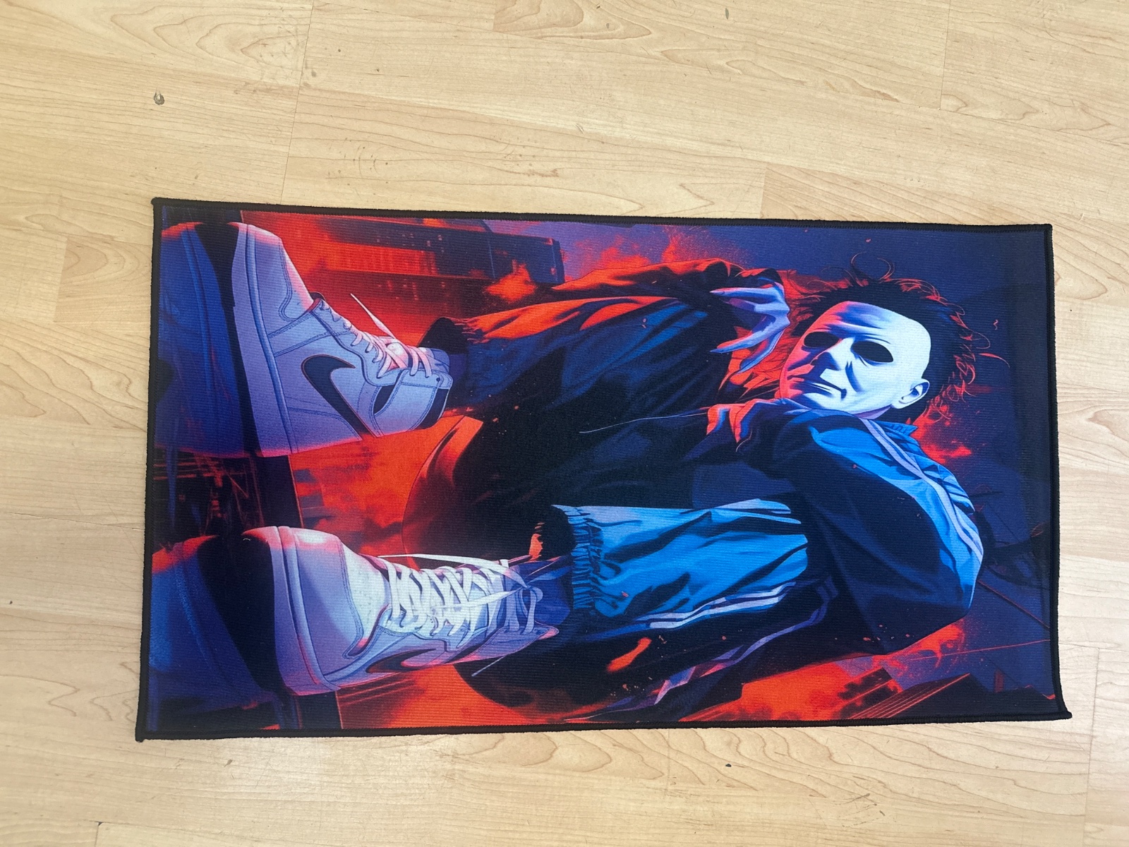 Horror Movie Villain Sneaker Graphic Rug