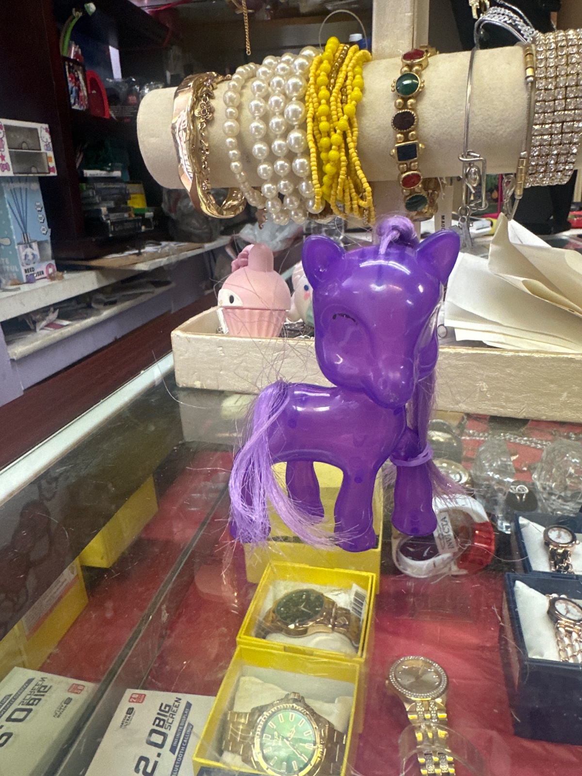 Purple Toy Pony Figure