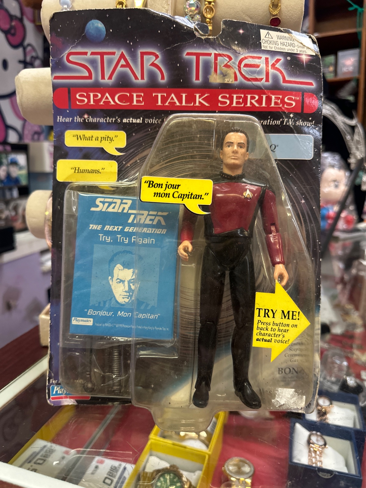 Star Trek Space Talk Series Q Action Figure