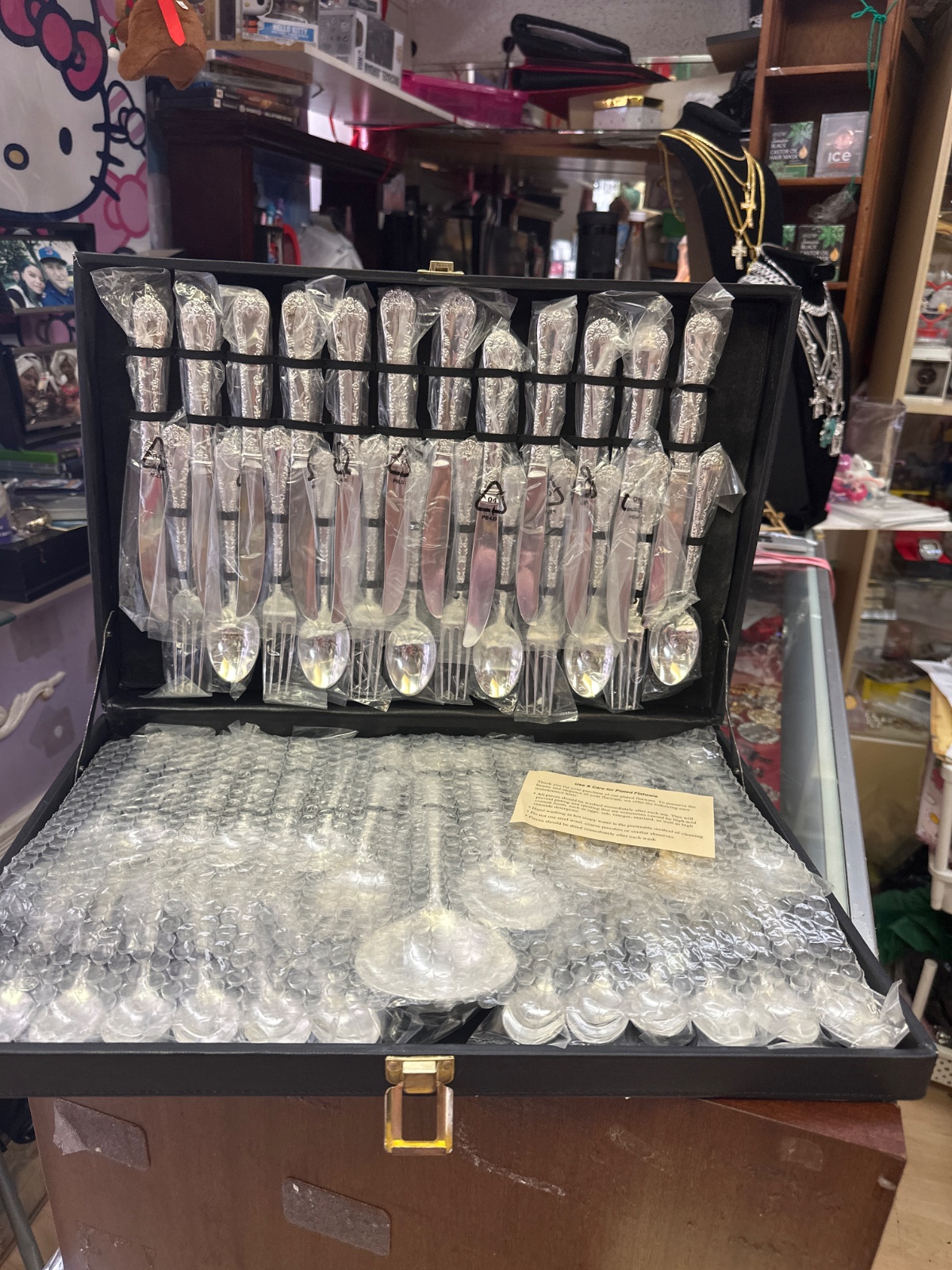 Silverware Set In Fitted Storage Case