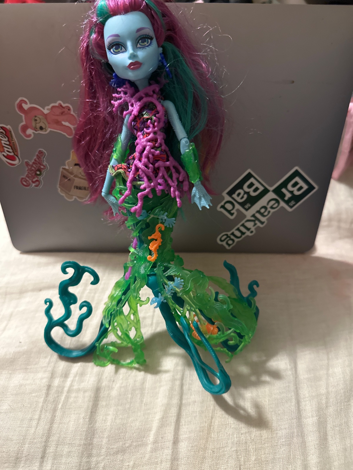 Posea Reef Sea Monster Doll with Coral Skirt