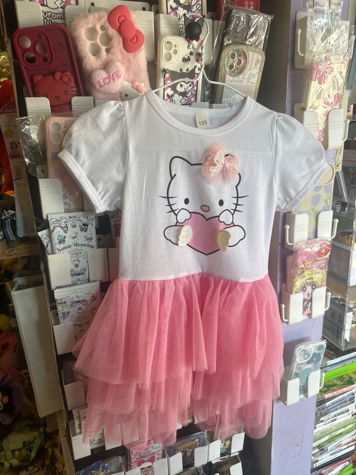 Hello Kitty Tulle Tutu Dress, Kids Size 120