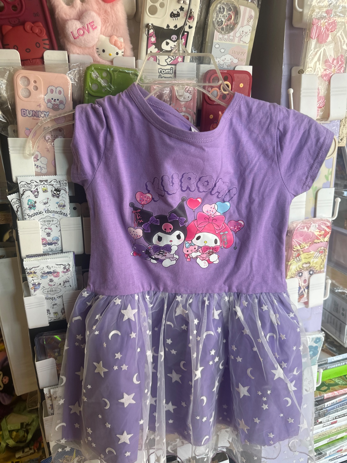 Kuromi & My Melody Purple Tulle Dress