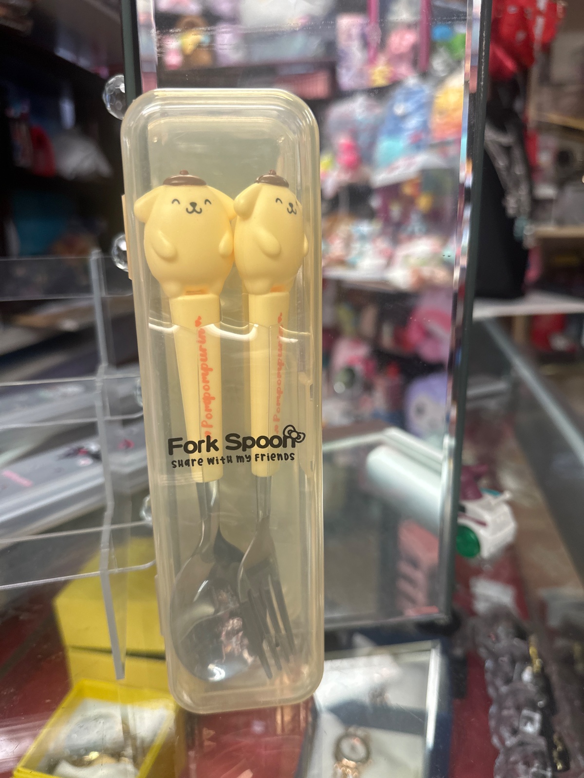 Pompompurin Fork And Spoon Set In Travel Case