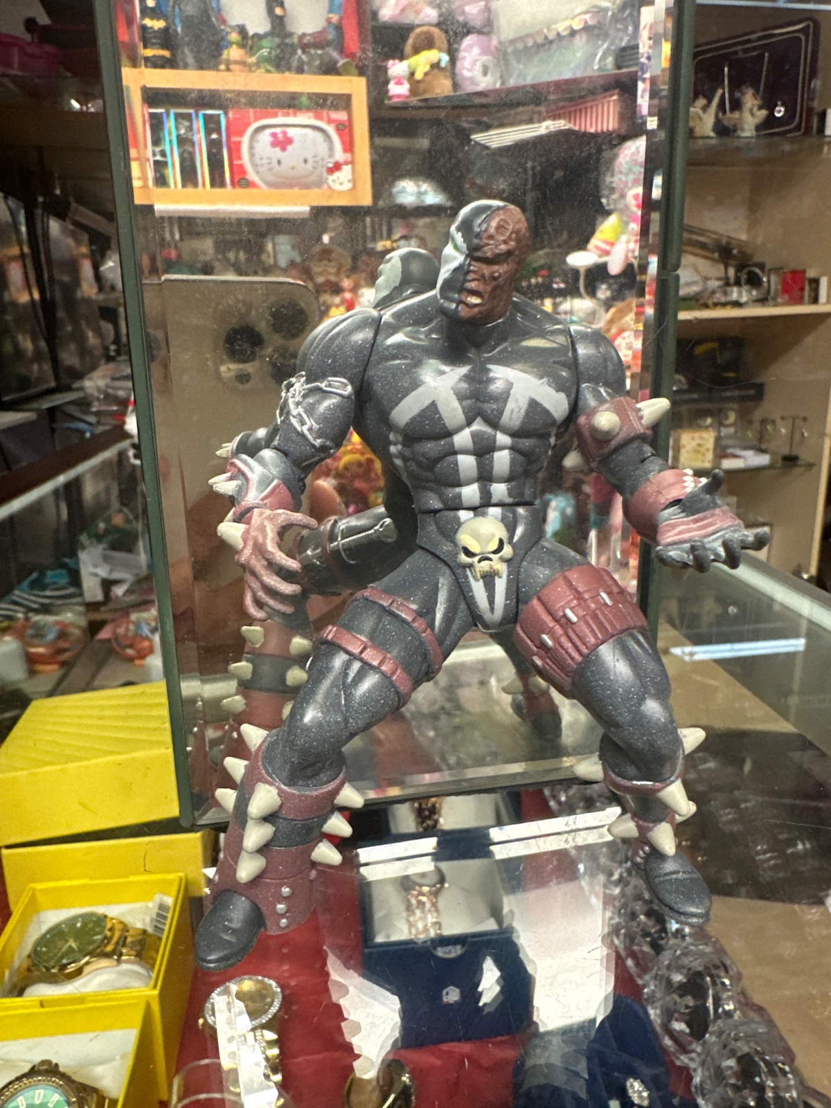 Spiked Villain Action Figure with Skull Belt