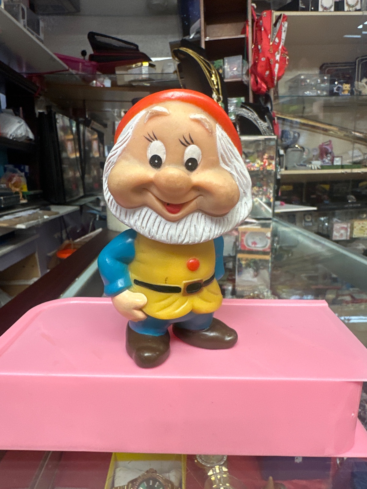 Vintage Vinyl Dwarf Figure with Big Beard