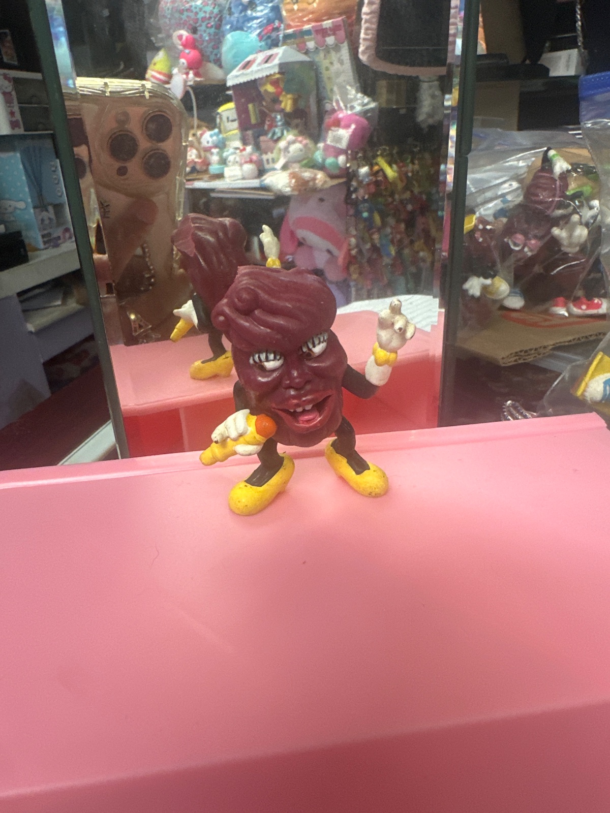California Raisin Figure With Microphone