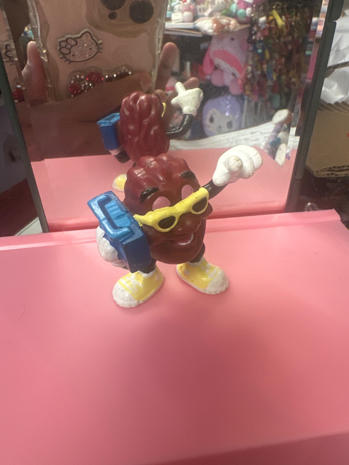 California Raisin Figure with Sunglasses and Boombox