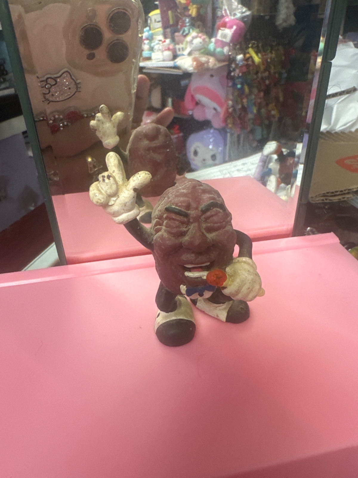 Peanut Character Figure With Peace Sign