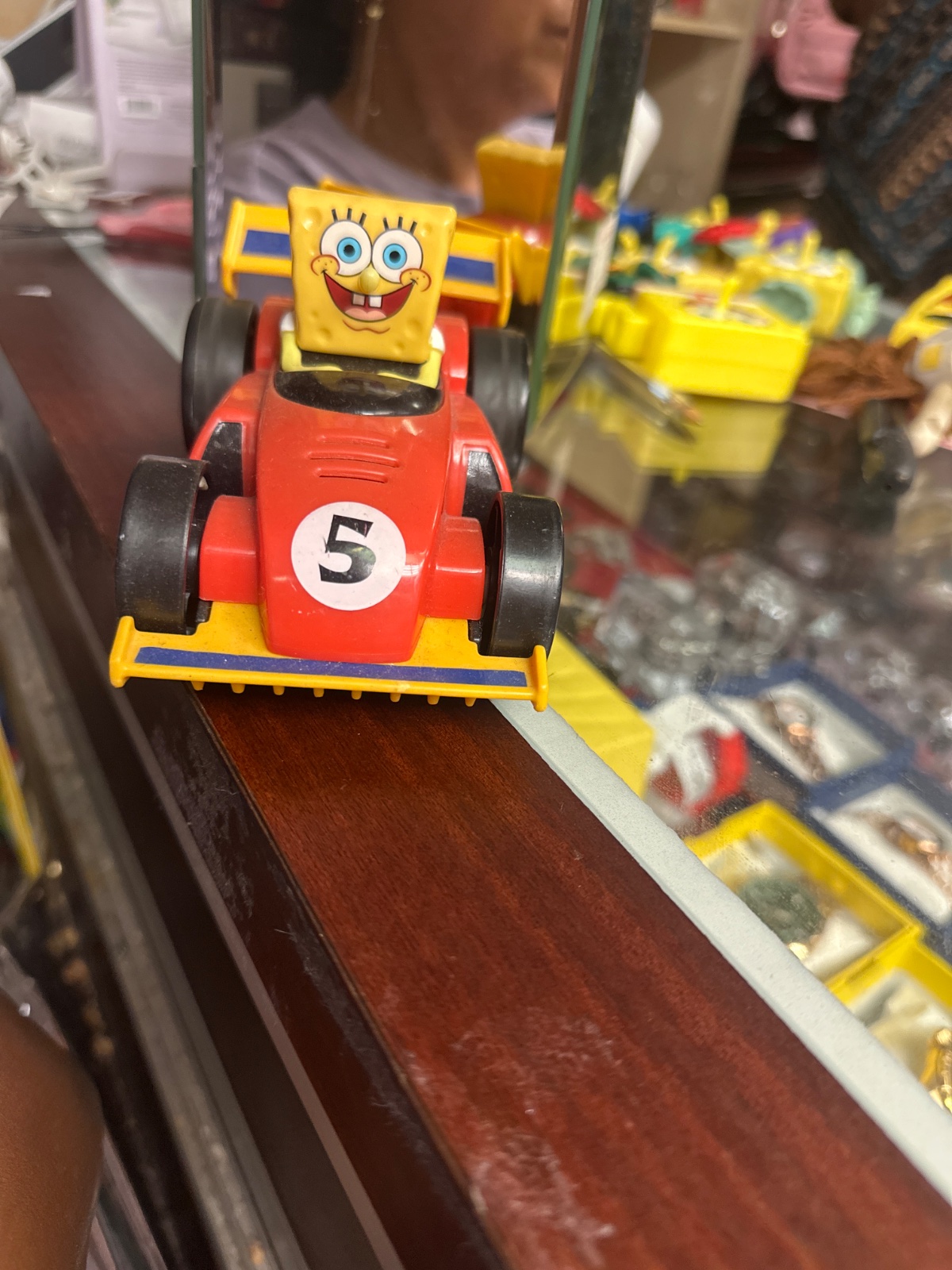 SpongeBob Number 5 Race Car Toy