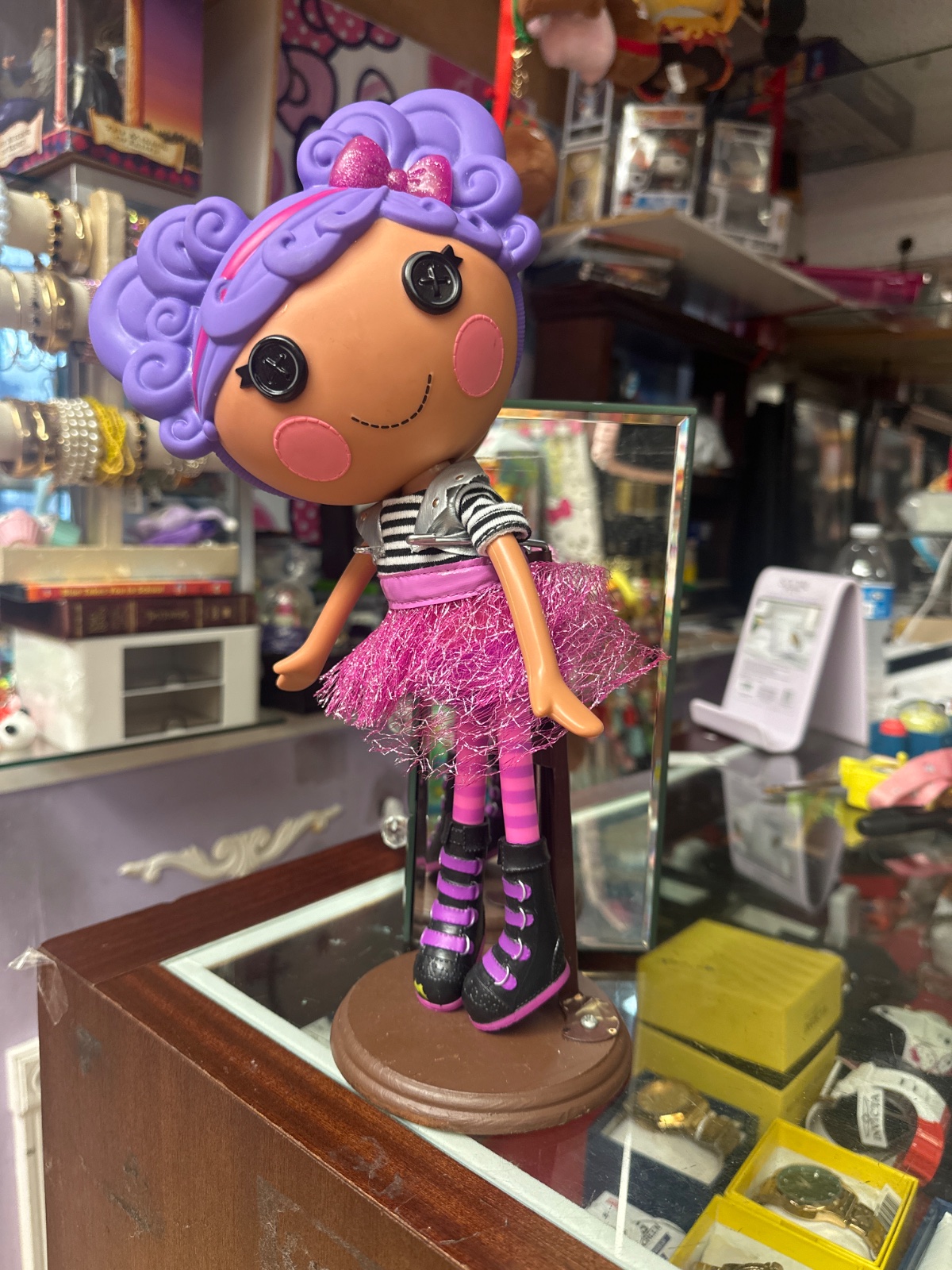 Purple-Haired Lalaloopsy Doll with Pink Tutu Skirt