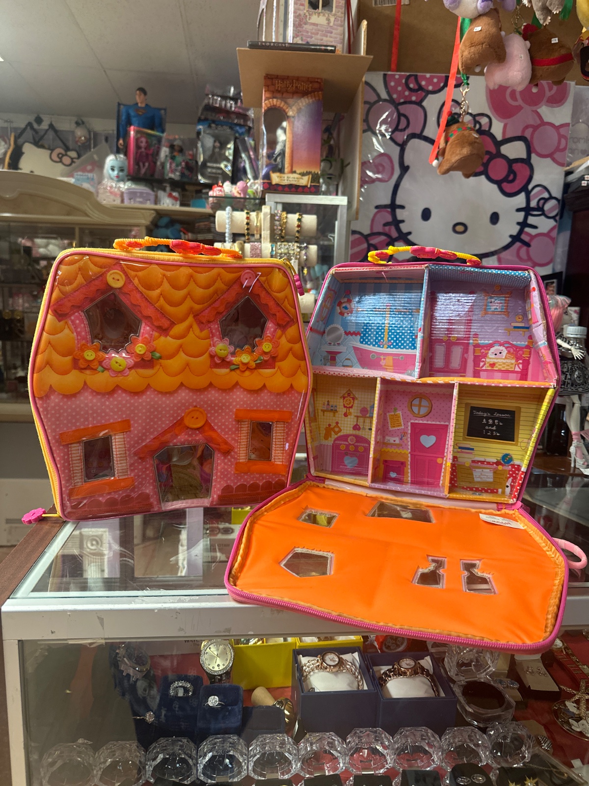 Fold-Out Cottage Dollhouse Carry Case