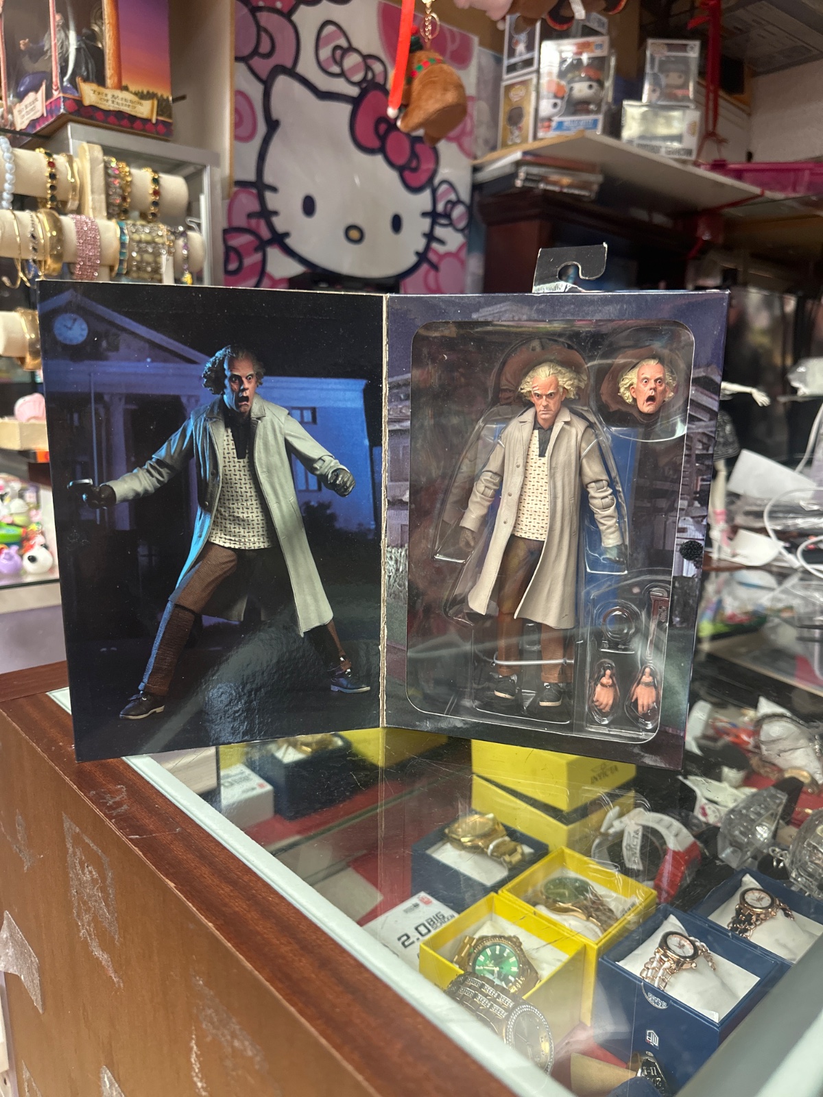 Doc Brown Back To The Future Action Figure, Boxed