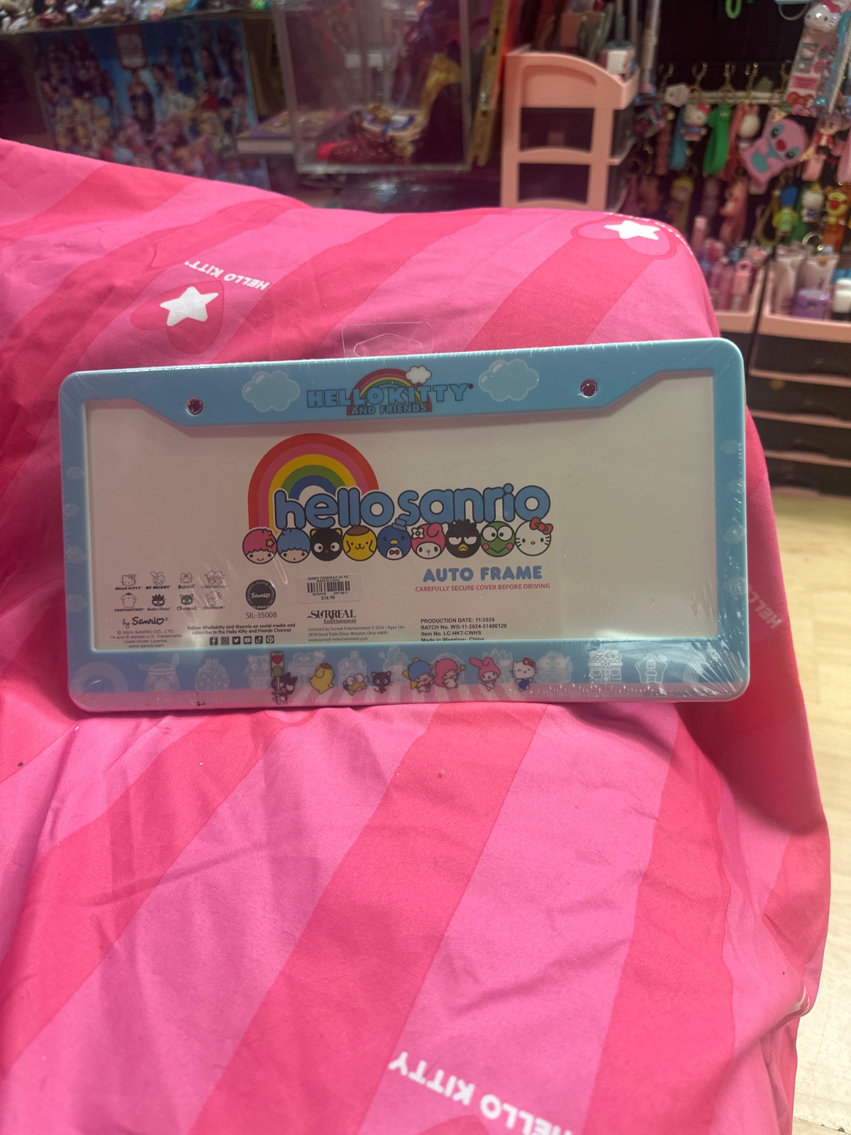Hello Kitty And Friends License Plate Frame