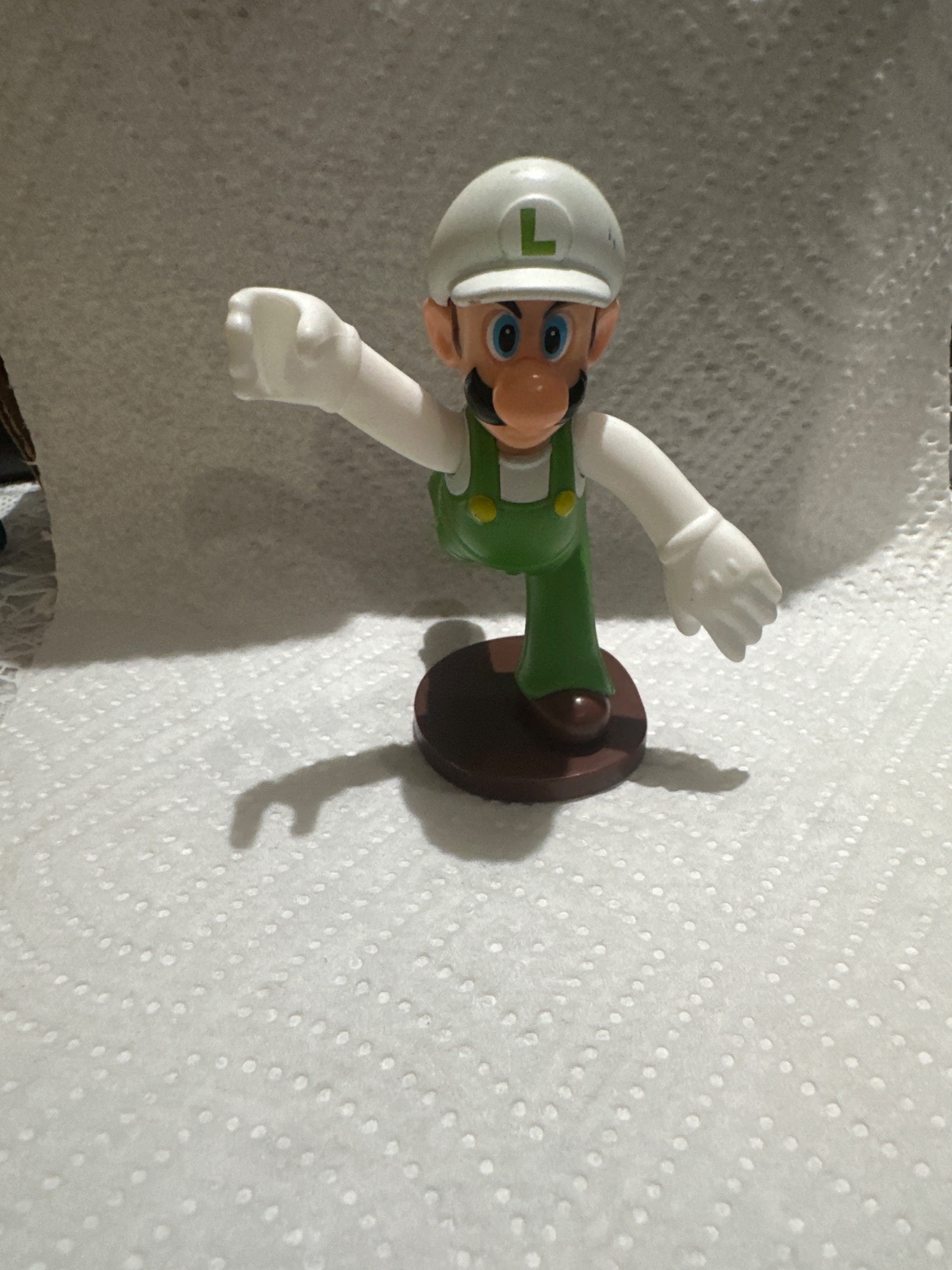 Fire Luigi Figure with Base