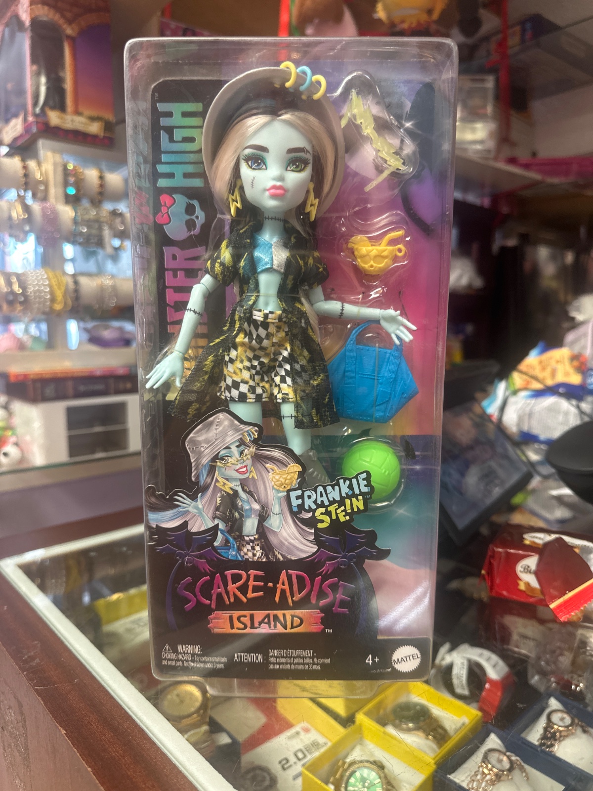 Monster High Frankie Stein Scare-adise Island Doll (NIB)