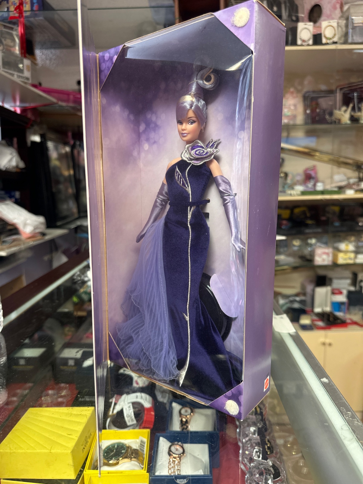 Barbie Doll in Purple Velvet Gown, NRFB