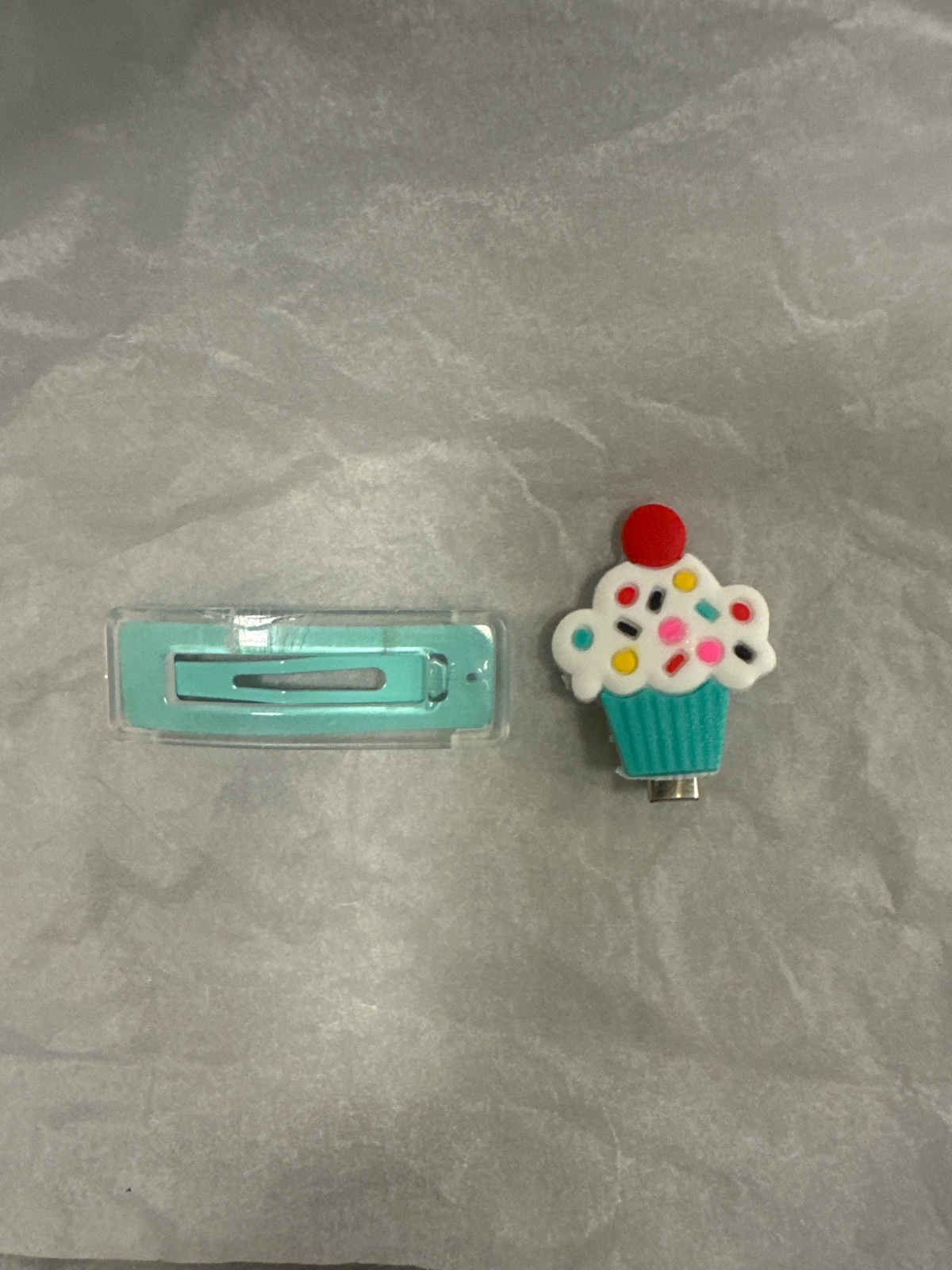 Cupcake Sprinkle Hair Clip