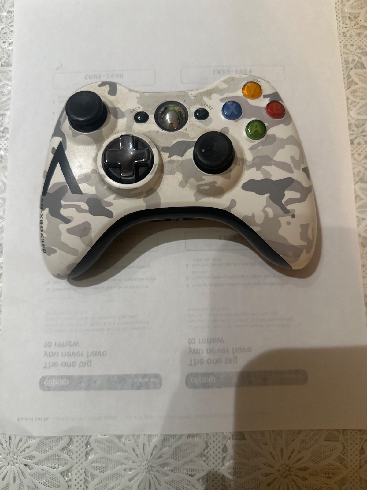 Xbox 360 Wireless Controller - Arctic Camo