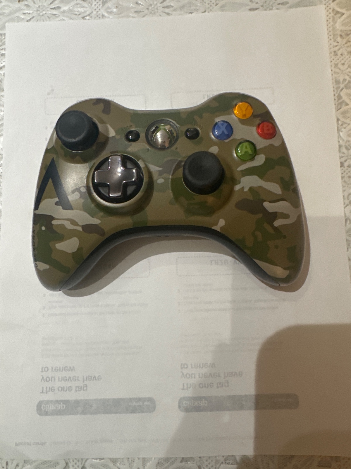 Camo Xbox 360 Wireless Controller