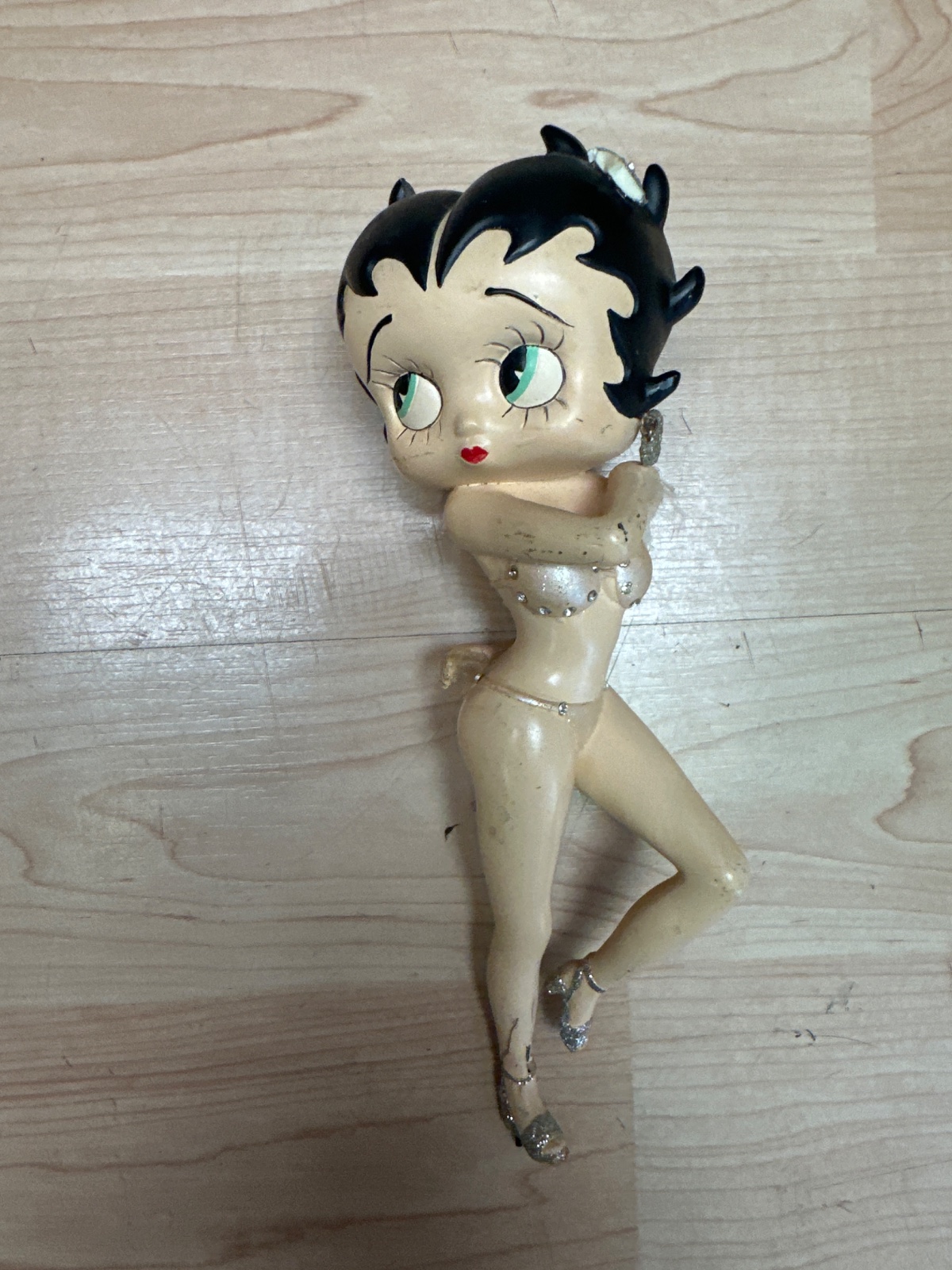 Betty Boop Figurine with Rhinestone Accents