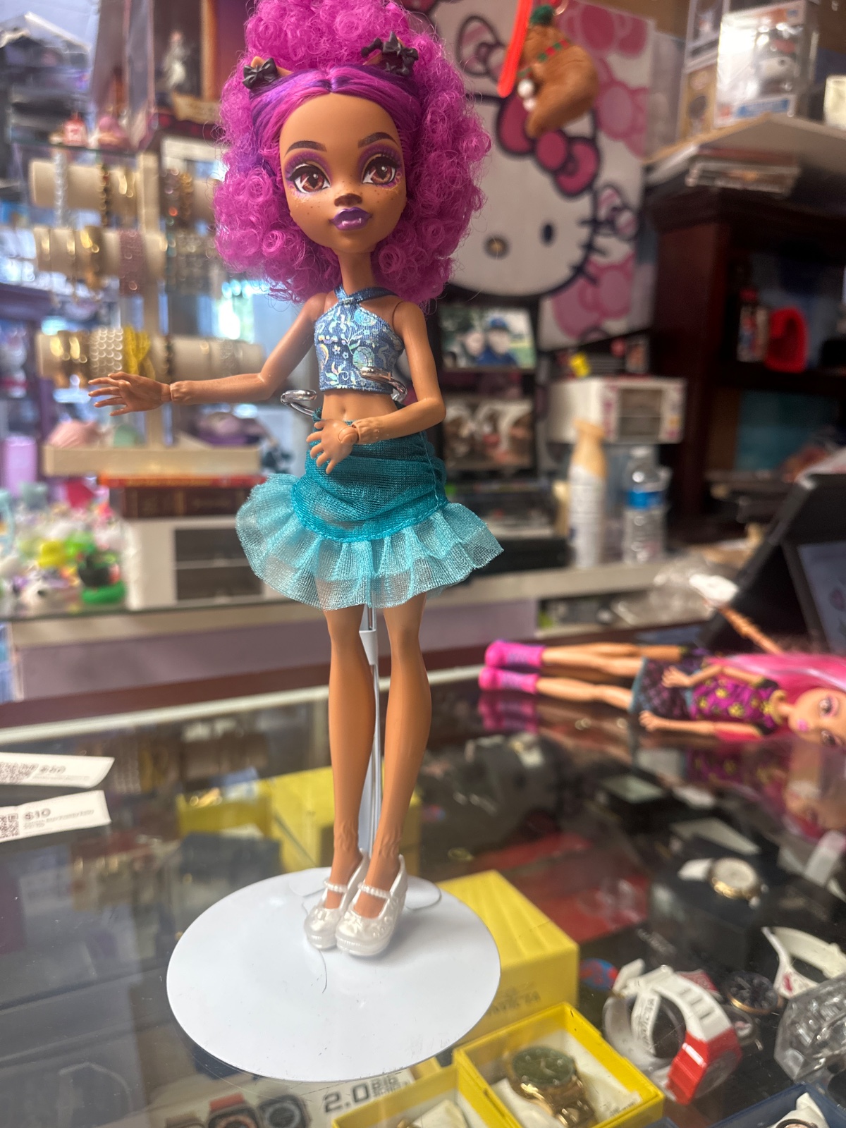 Pink-Haired Monster High Doll in Teal Outfit