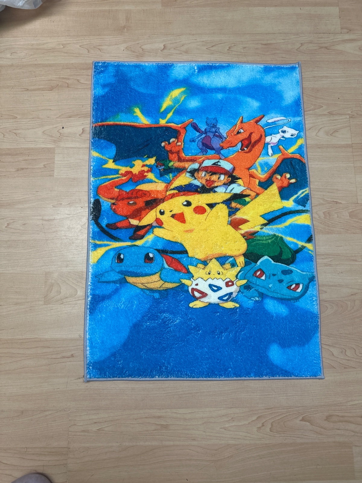 Pokémon Pikachu & Friends Area Rug Mat Blue