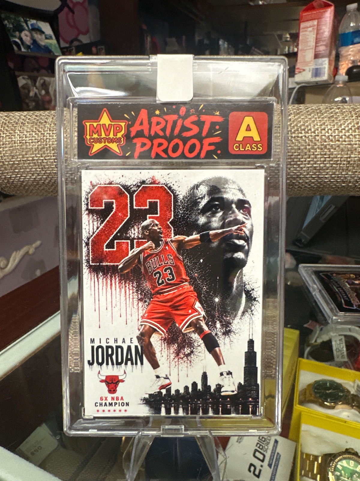 Michael Jordan MVP Customs Artist Proof Card Chicago Bulls