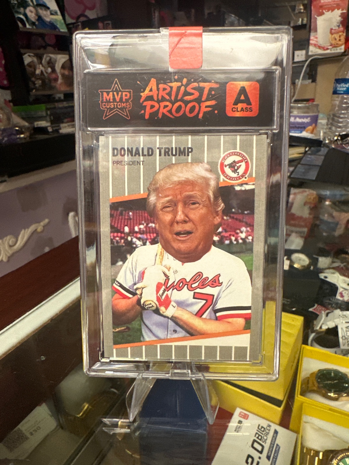 MVP Customs Donald Trump Baltimore Orioles Novelty Card #45