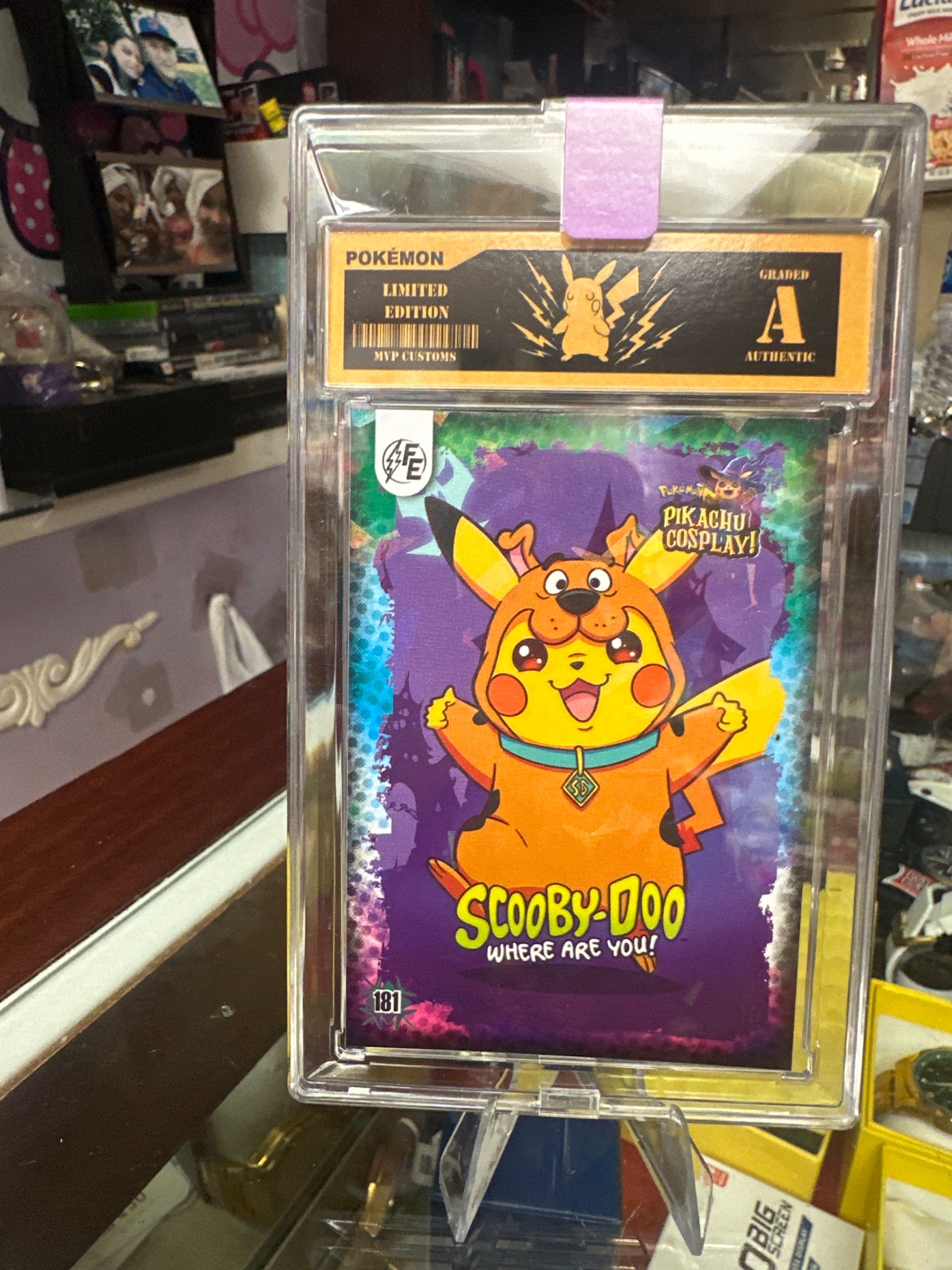 Pikachu Cosplay Scooby-Doo Custom Card Graded A