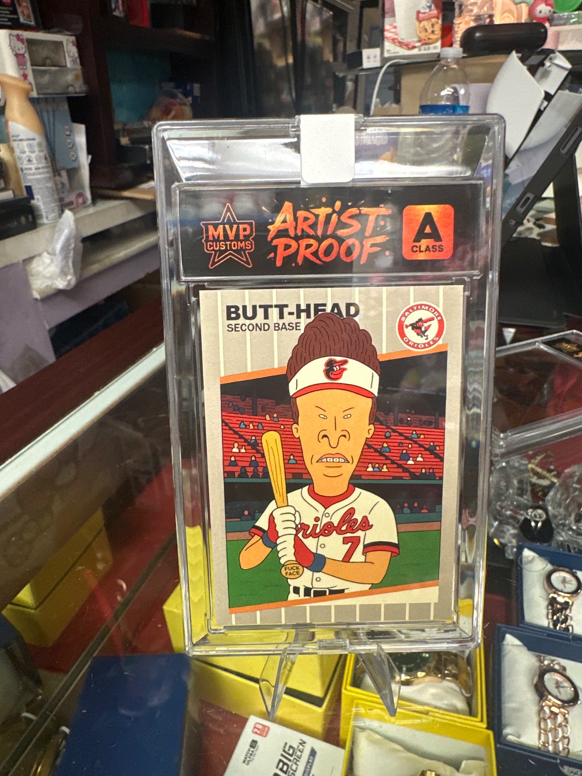 MVP Customs Beavis and Butt-Head Orioles Artist Proof Card