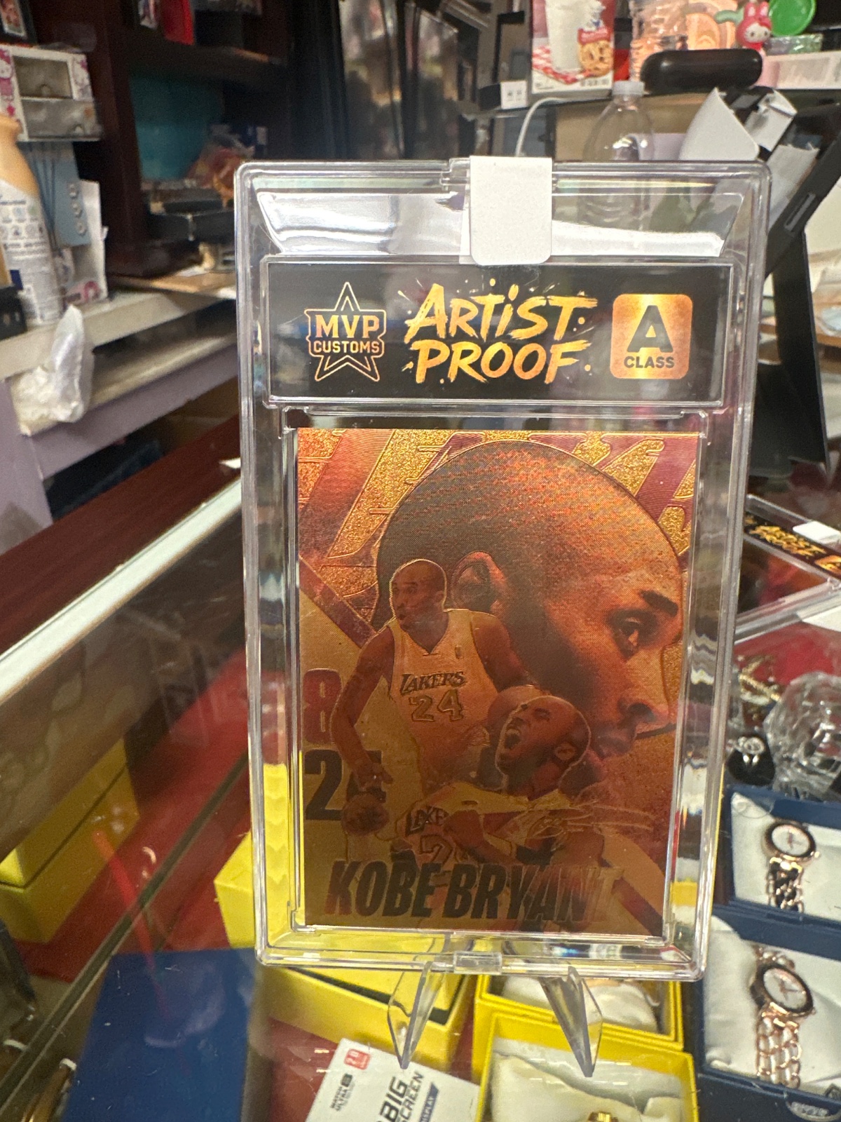 Kobe Bryant MVP Customs Artist Proof Lakers Card
